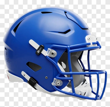 Blue Football Helmet PNG