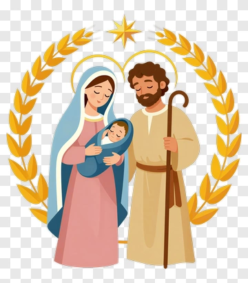 Holy Family With Baby Jesus PNG