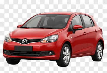 Red Hatchback Car PNG
