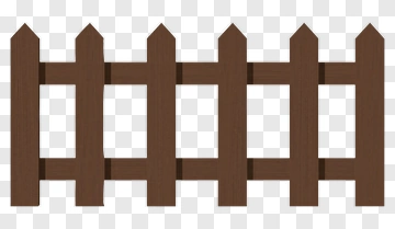 Wooden Fence Panel PNG