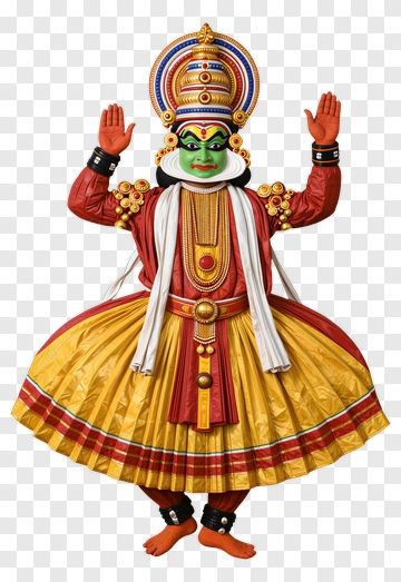 Traditional Dancer In Colorful Costume PNG