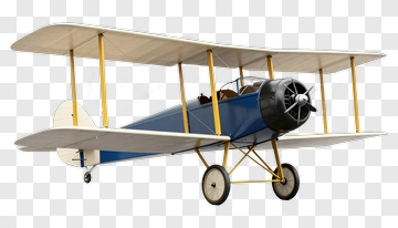 Vintage Biplane Aircraft PNG