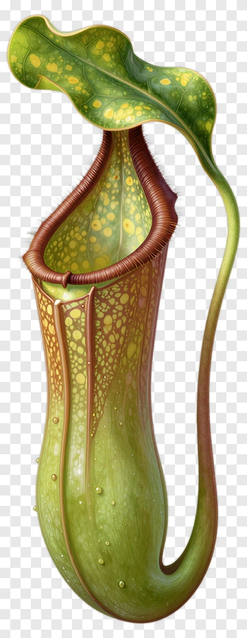 Pitcher Plant With Leaf PNG