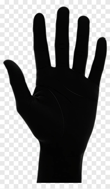 Black Gloved Hand PNG