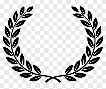 Black Laurel Wreath PNG