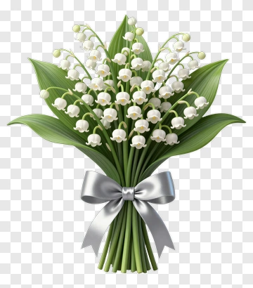 Bouquet Of Lily Of The Valley Flowers PNG
