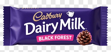 Cadbury Dairy Milk Black Forest Chocolate Bar PNG