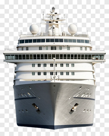Cruise Ship Front View PNG