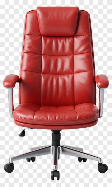Red Office Chair PNG