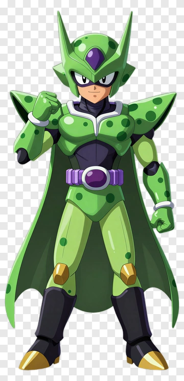 Cartoon Character In Green Armor PNG