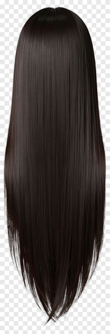 Long Black Hair PNG