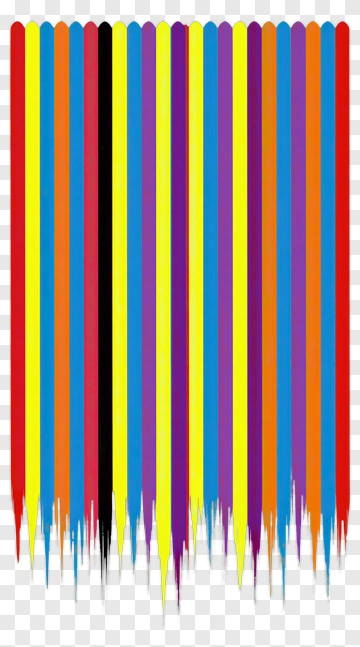 Colorful Vertical Stripes With Dripping Effect PNG