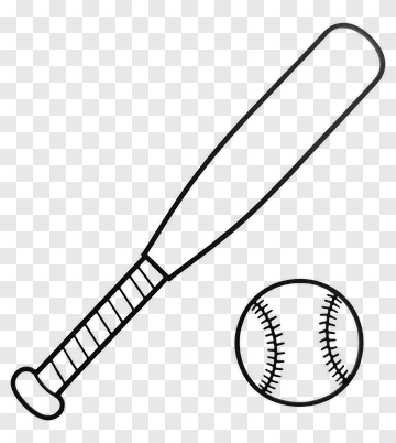 Baseball Bat And Ball PNG