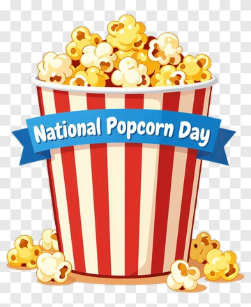 Popcorn Bucket For National Popcorn Day PNG