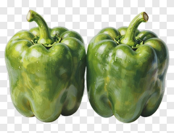 Green Bell Peppers PNG