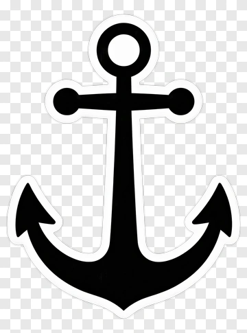 Black Anchor Symbol PNG