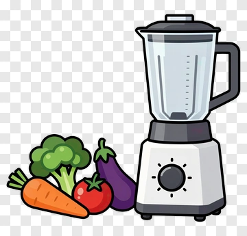 Blender With Fresh Vegetables PNG