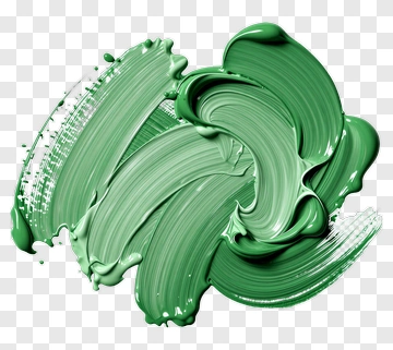 Green Paint Swirl PNG