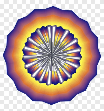 Colorful Abstract Circular Design PNG
