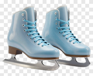 Blue Ice Skates PNG