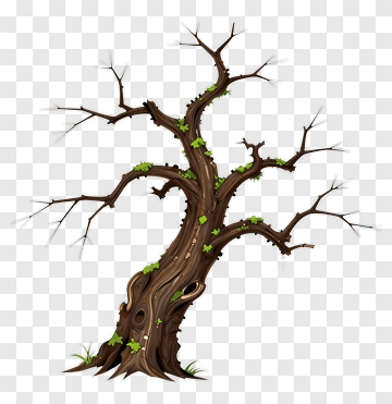 Felt Tree With Green Leaves PNG