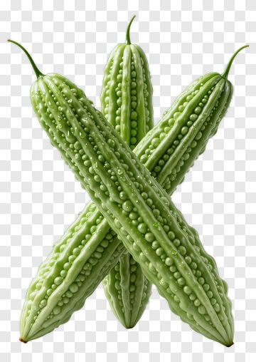 Bitter Gourd Crossed Arrangement PNG