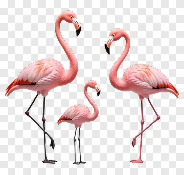 Family Of Flamingos PNG