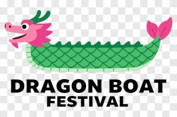Cartoon Dragon Boat For Dragon Boat Festival PNG