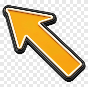 Orange Arrow Sign PNG