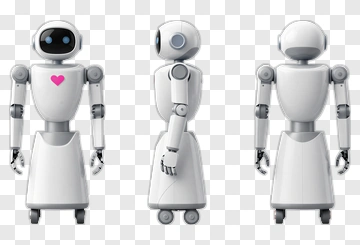 3D Robot With Heart Symbol PNG