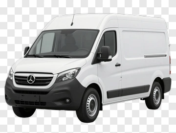 White Cargo Van PNG