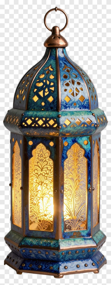 Colorful Lantern With Intricate Design PNG