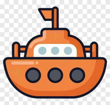 Cartoon Submarine PNG