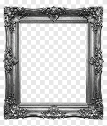Vintage Ornate Picture Frame PNG