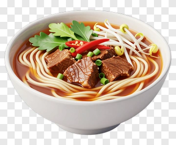 Bowl Of Beef Noodle Soup PNG