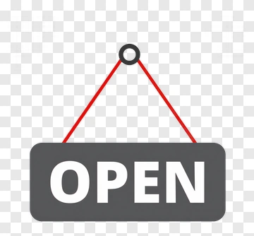 Open Sign PNG