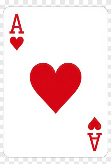 Ace Of Hearts Playing Card PNG