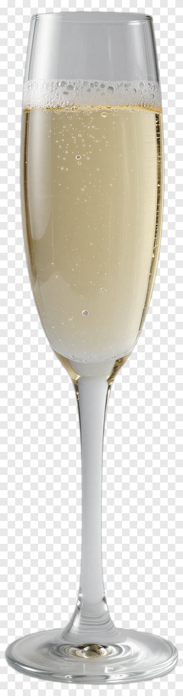 Champagne Glass With Bubbles PNG