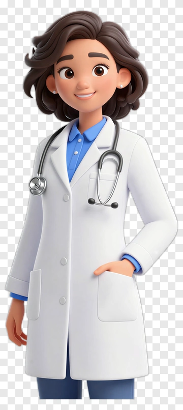 Cartoon Doctor With Stethoscope PNG