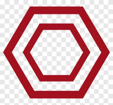 Red Hexagonal Shapes PNG