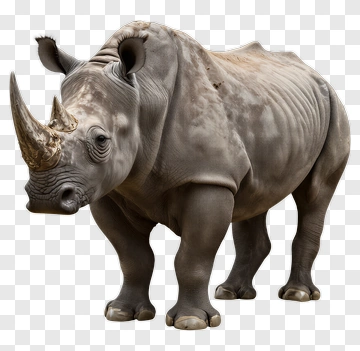 Realistic Rhinoceros PNG