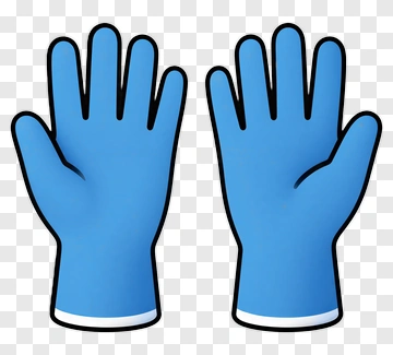 Blue Rubber Gloves PNG