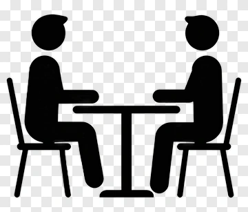 Two People Sitting At A Table PNG