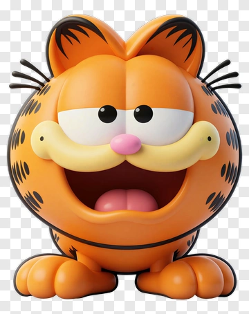 3D Cartoon Cat Character PNG
