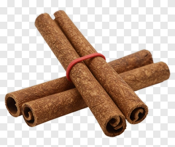 Cinnamon Sticks Bundled With A Red Rubber Band PNG