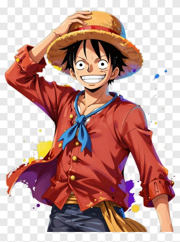 Cartoon Pirate Character Smiling With Straw Hat PNG