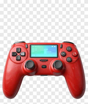 Red Gaming Controller PNG