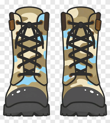 Cartoon Hiking Boots PNG