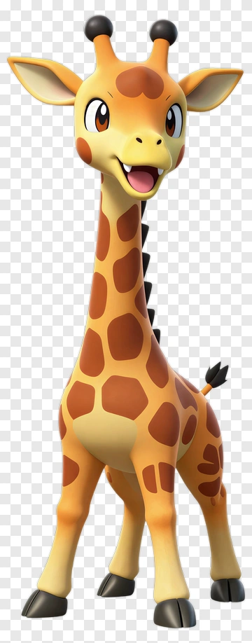 Cartoon Giraffe Character PNG