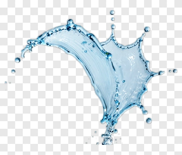 Water Splash With Droplets PNG
